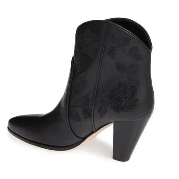 Kate Spade New York BLACK Embroidered Dalton Booties - NIB! - Picture 3 of 10